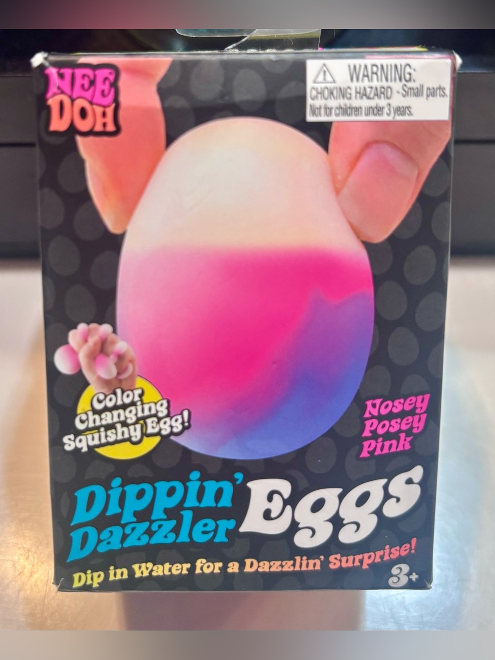 NeeDoh Rare Dippin' Dazzler Eggs Color Changing Squishy Toy